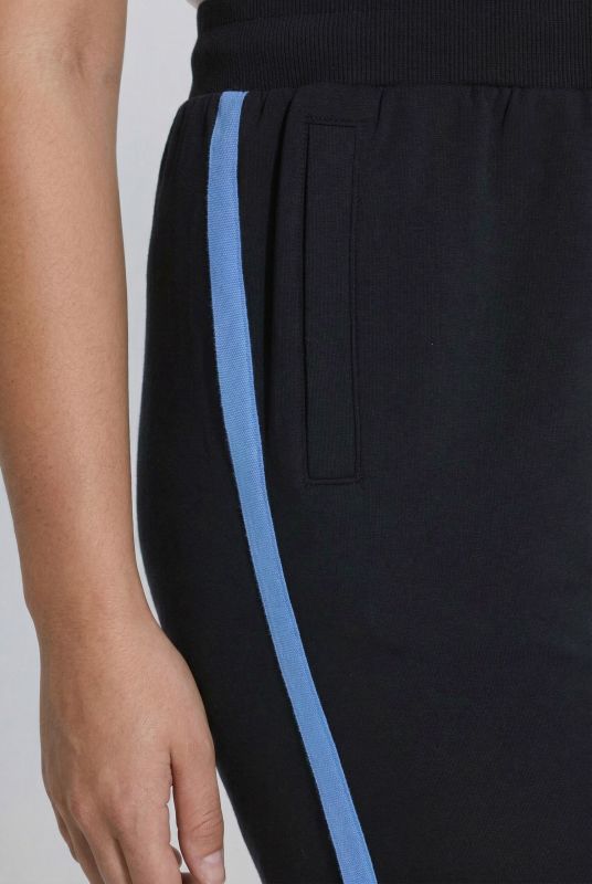Two-Tone Side Stripe Elastic Waist Joggers