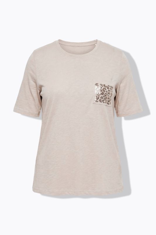 Eco Cotton Rhinestone Pocket Tee