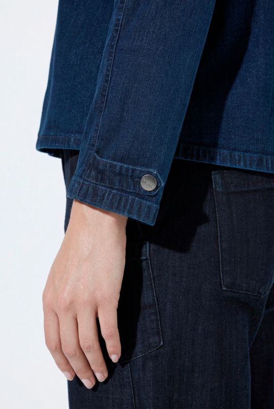 Eco Cotton Double-Breasted Denim Trench Coat