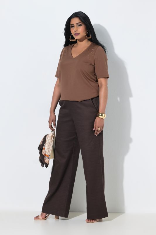 Textured Stripe Comfort Waist Pants