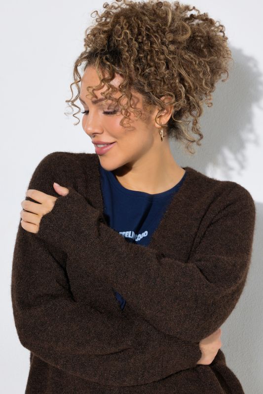 Scalloped Hem 4-Button Cardigan