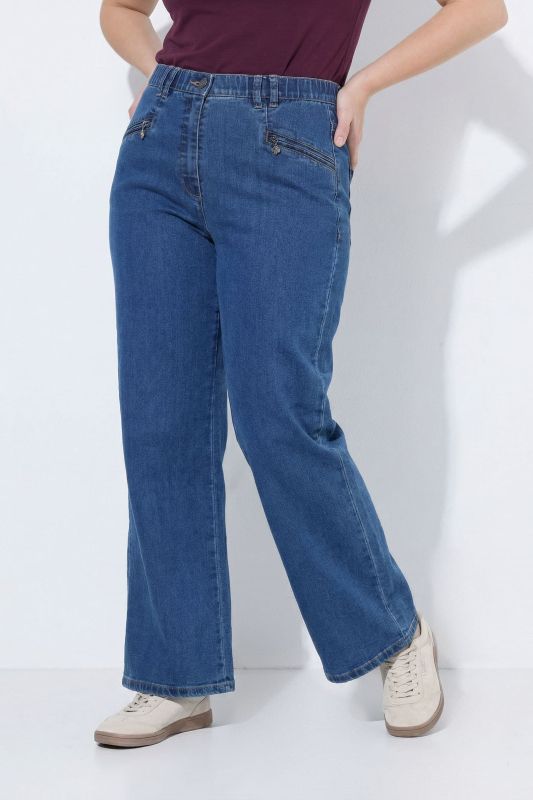 Stretch-Fit Zip Pocket Mony Style Jeans