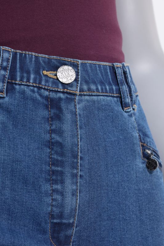 Stretch-Fit Zip Pocket Mony Style Jeans