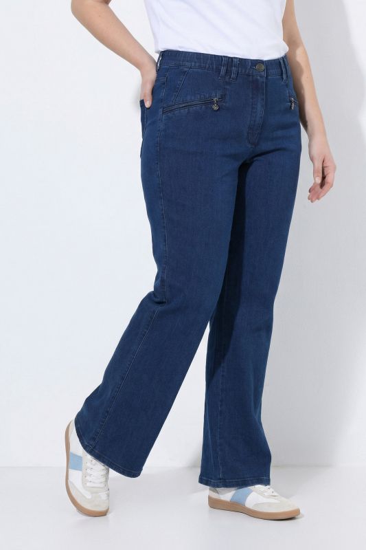 Stretch-Fit Zip Pocket Mony Style Jeans
