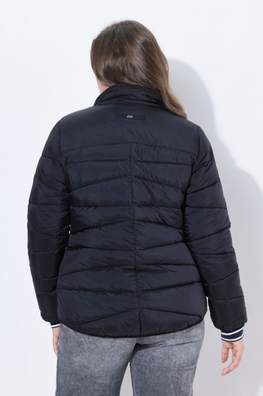 Ultra-Lightweight Quilted Neon Detail Coat