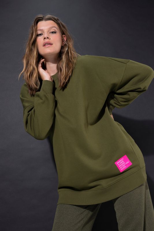 Statement Patch Long Sleeve Sweatshirt