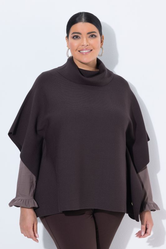 Oversized Knit Poncho