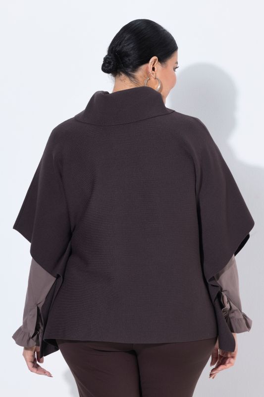 Oversized Knit Poncho
