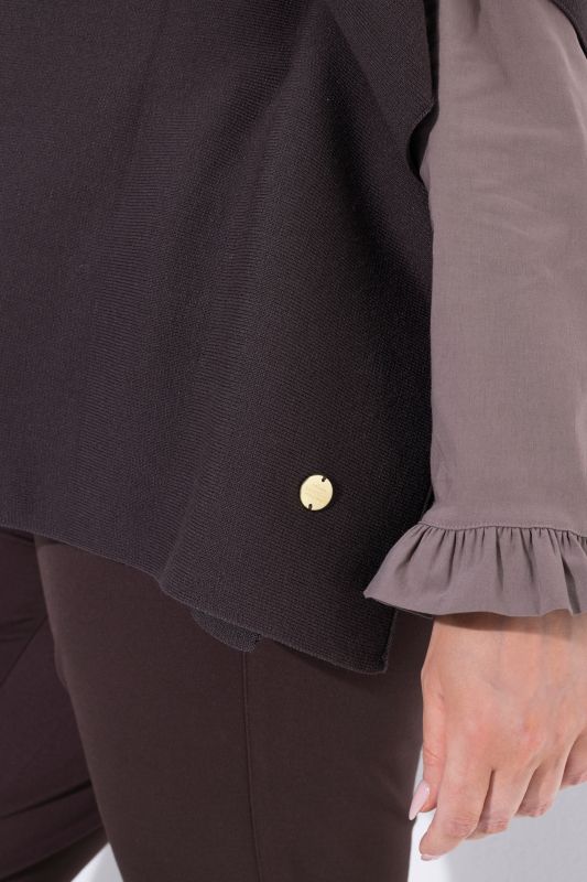 Oversized Knit Poncho