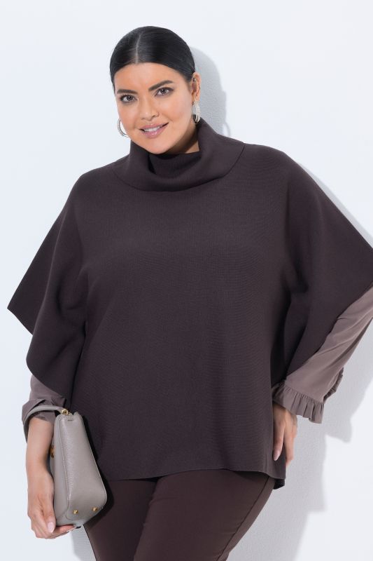 Oversized Knit Poncho