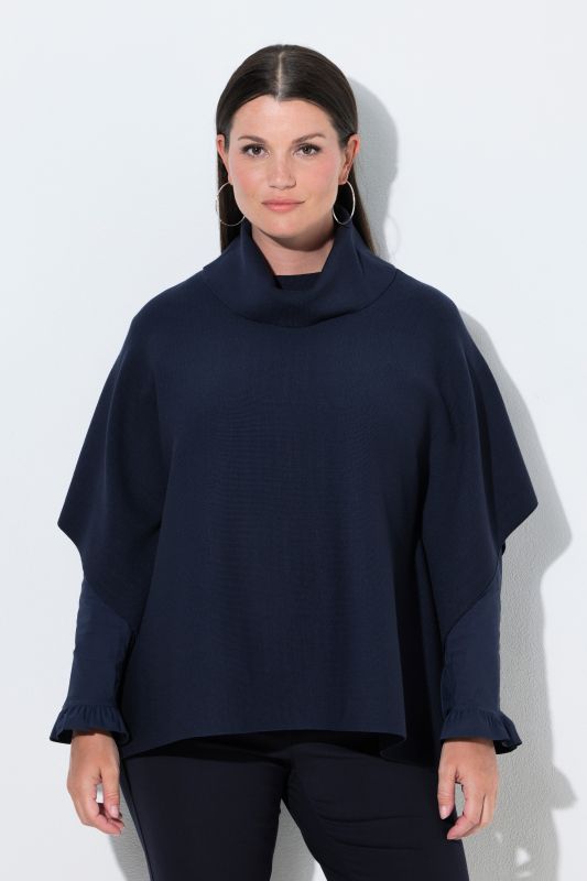 Oversized Knit Poncho