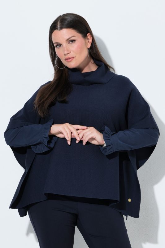Oversized Knit Poncho