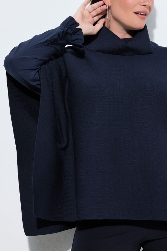 Oversized Knit Poncho