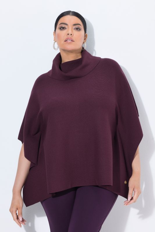 Oversized Knit Poncho