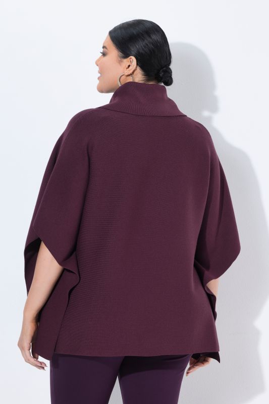Oversized Knit Poncho