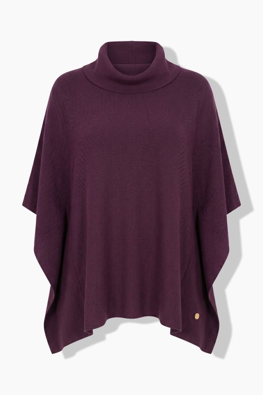 Oversized Knit Poncho