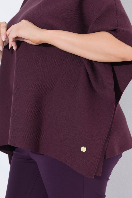 Oversized Knit Poncho
