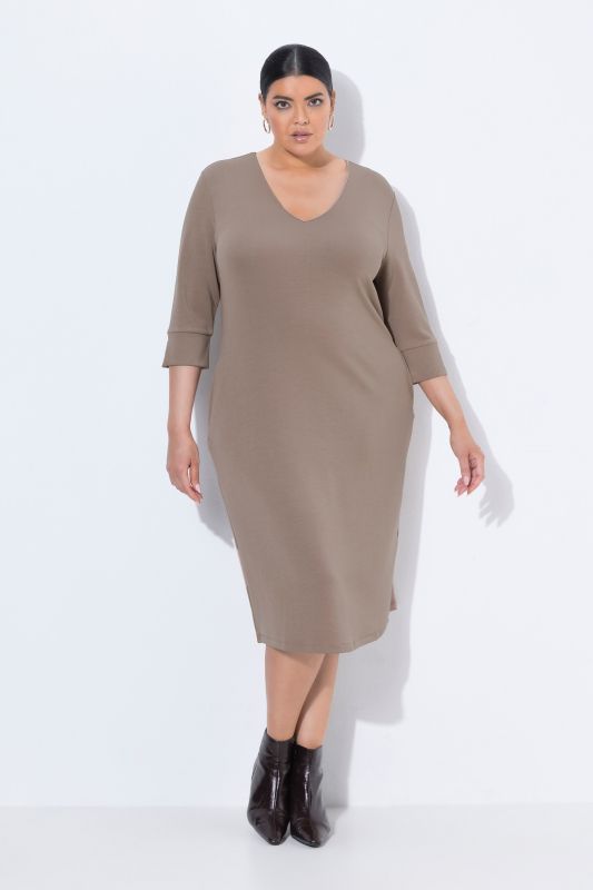 Modal Blend 3/4 Sleeve Sweatshirt Dress