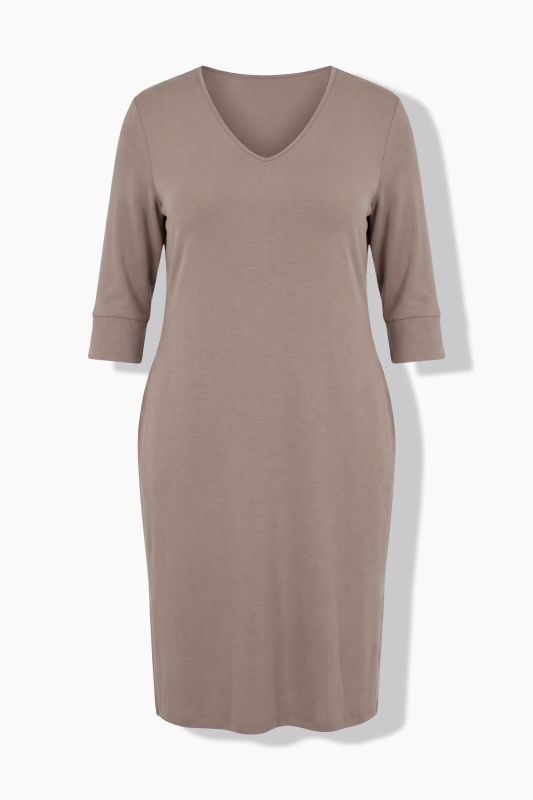 Modal Blend 3/4 Sleeve Sweatshirt Dress