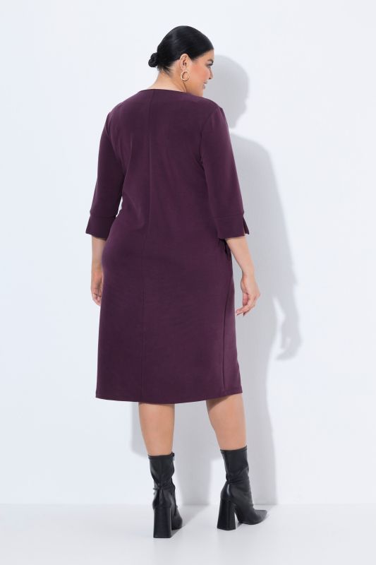 Modal Blend 3/4 Sleeve Sweatshirt Dress