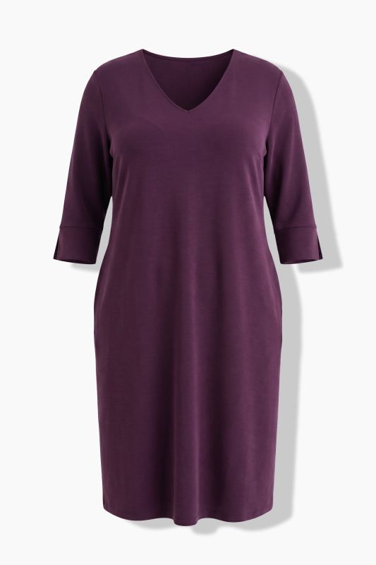 Modal Blend 3/4 Sleeve Sweatshirt Dress