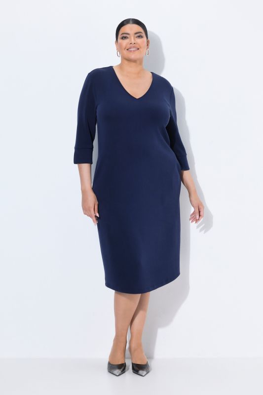 Modal Blend 3/4 Sleeve Sweatshirt Dress
