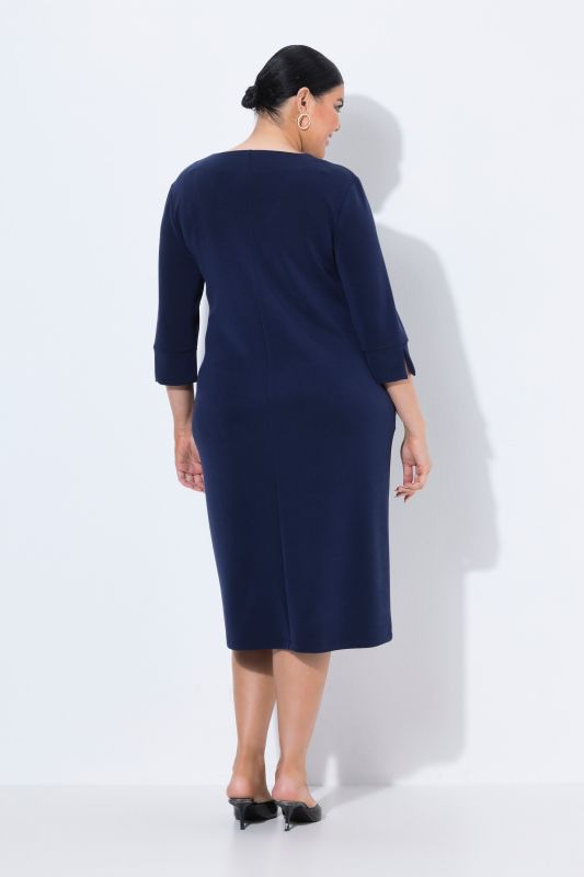 Modal Blend 3/4 Sleeve Sweatshirt Dress