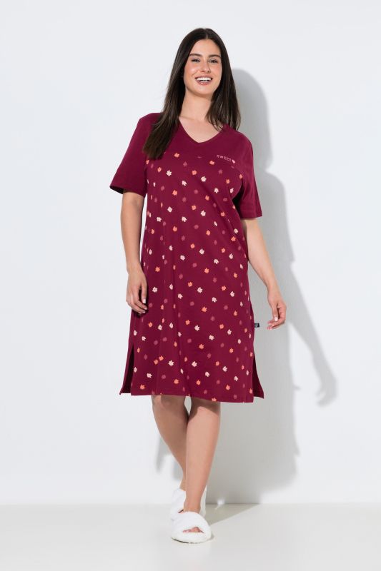 Нощница с принт н цветя