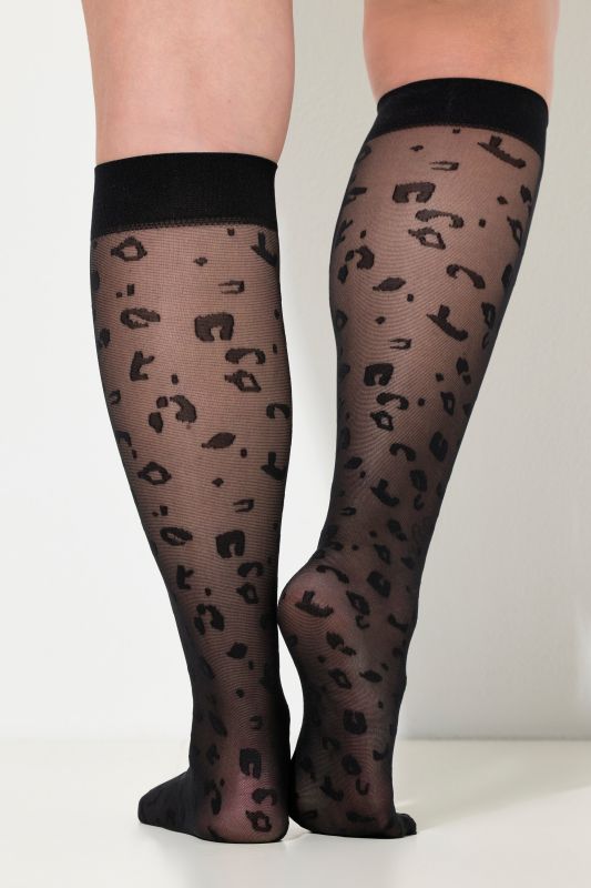 Fine knee-high socks