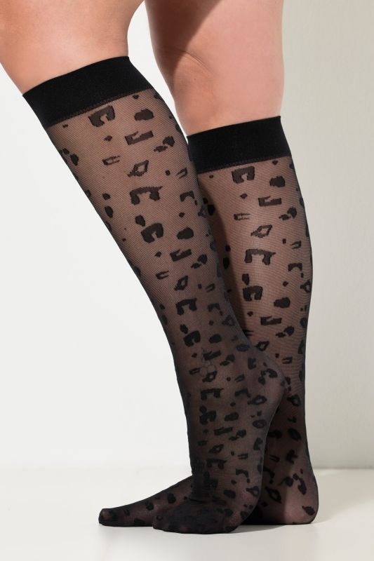 Fine knee-high socks
