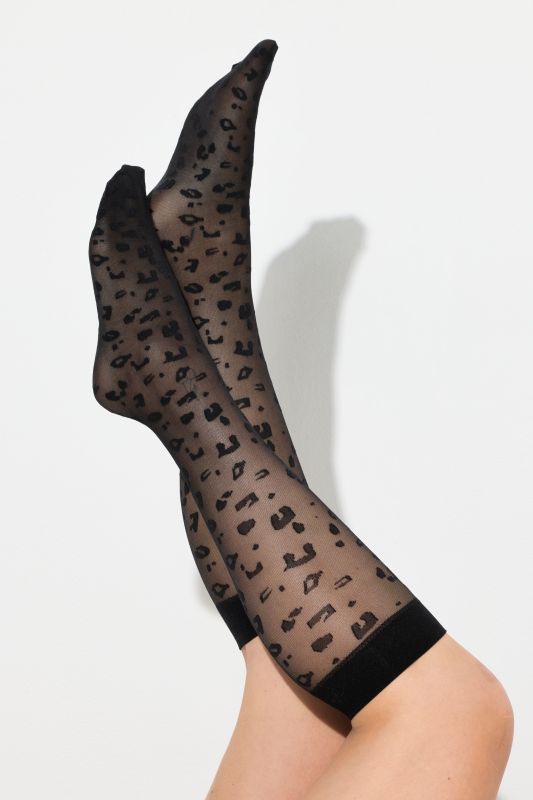 Fine knee-high socks
