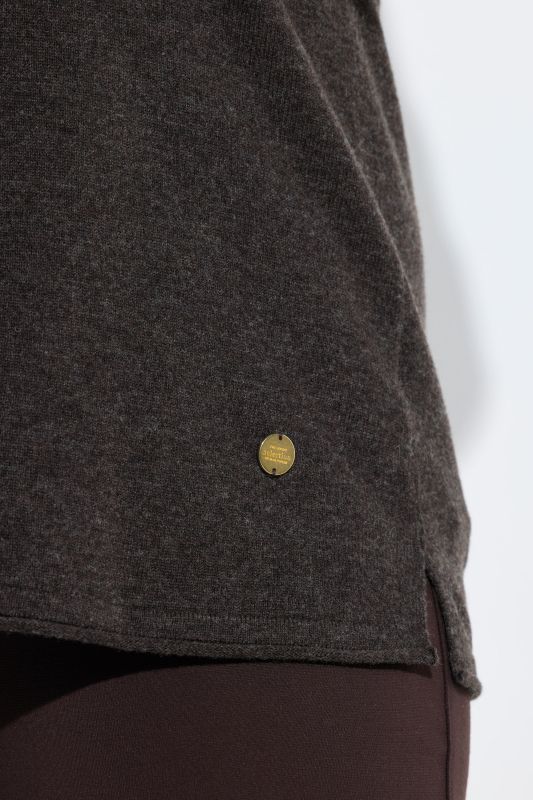 Rolled Edge Long Sleeve Merino Sweater