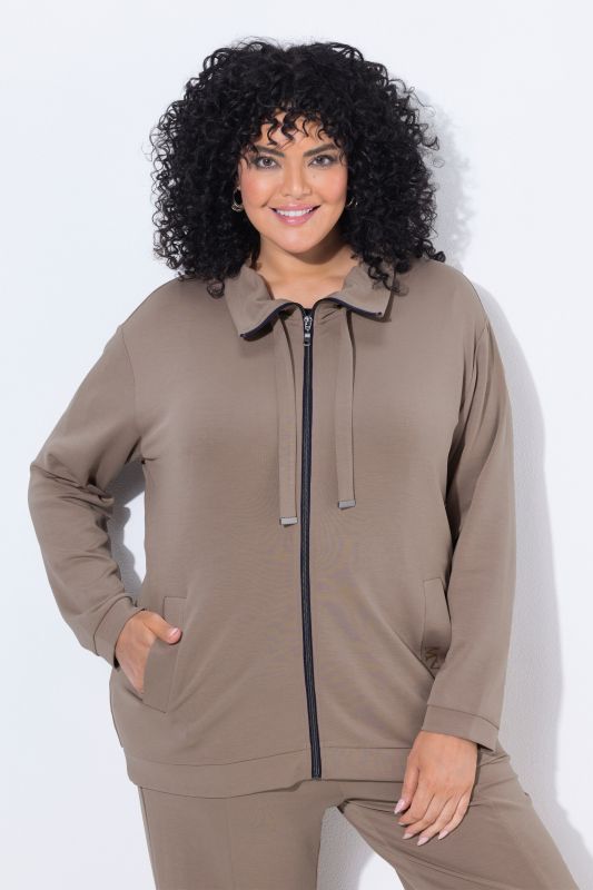 Stand-Up Collar Sweatshirt