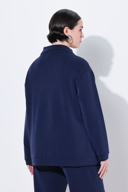 Stand-Up Collar Sweatshirt