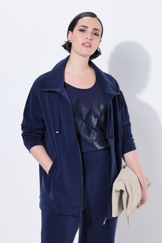 Stand-Up Collar Sweatshirt