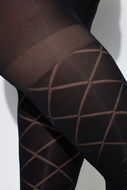 Lattice Pattern 100 Den Stockings