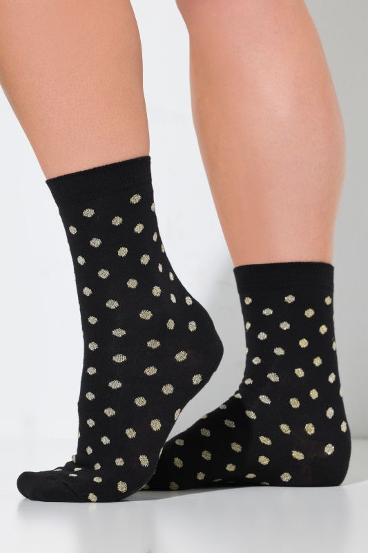3 Pack Glittering Polka Dot Socks