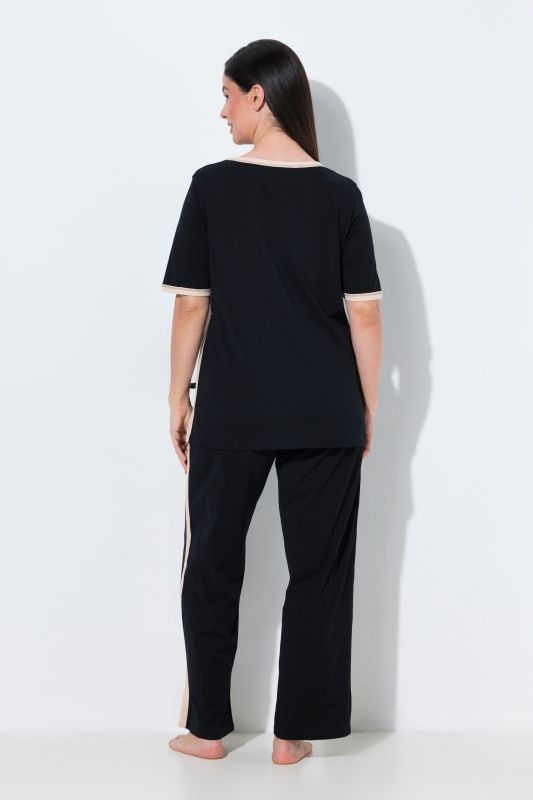 Two-Tone Two Piece Pajama Set