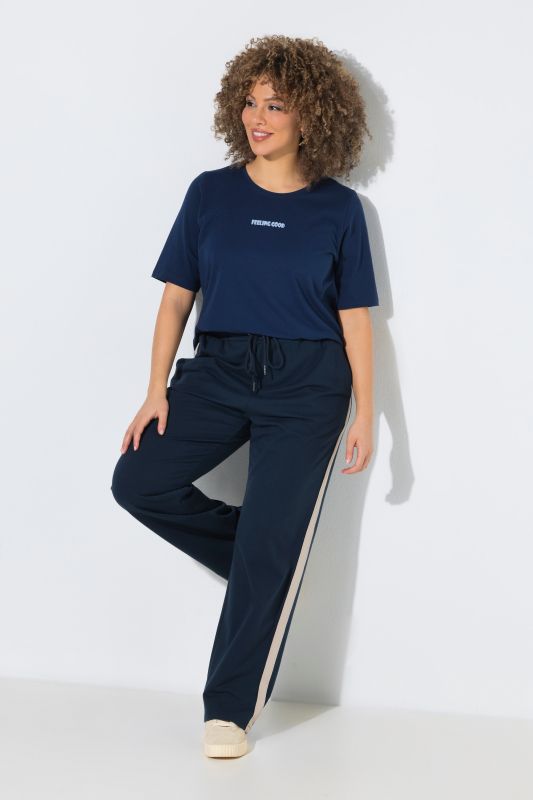 Side Stripe Wide Leg Pants