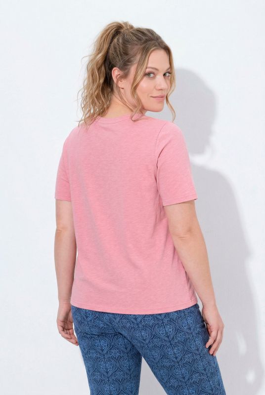 Eco Cotton Floral Embroidered Short Sleeve Tee