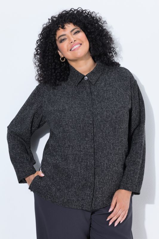 Salt-and-Pepper Melange Jacket