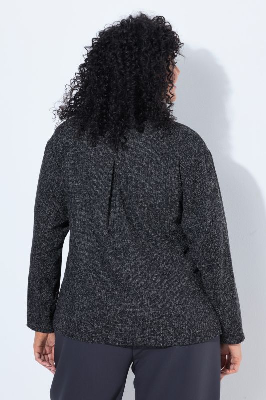 Salt-and-Pepper Melange Jacket