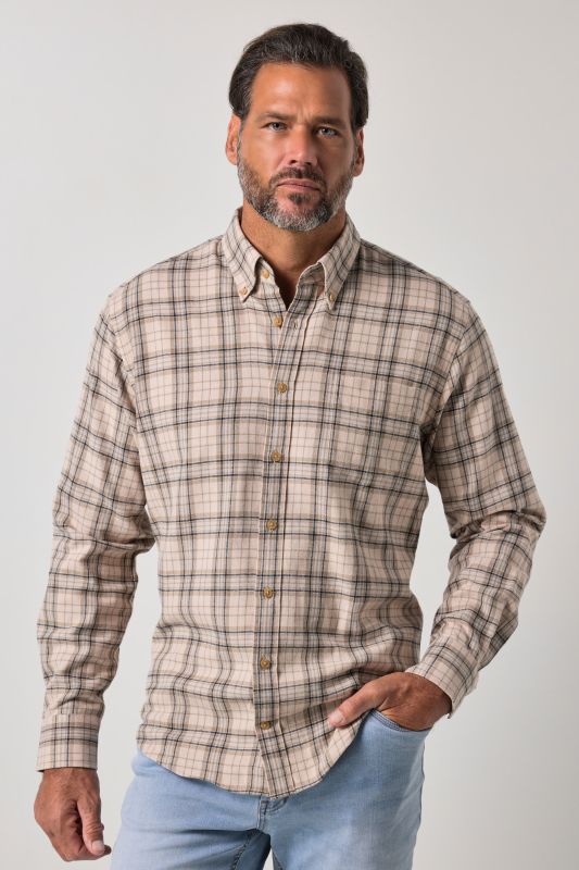 Checked flannel shirt