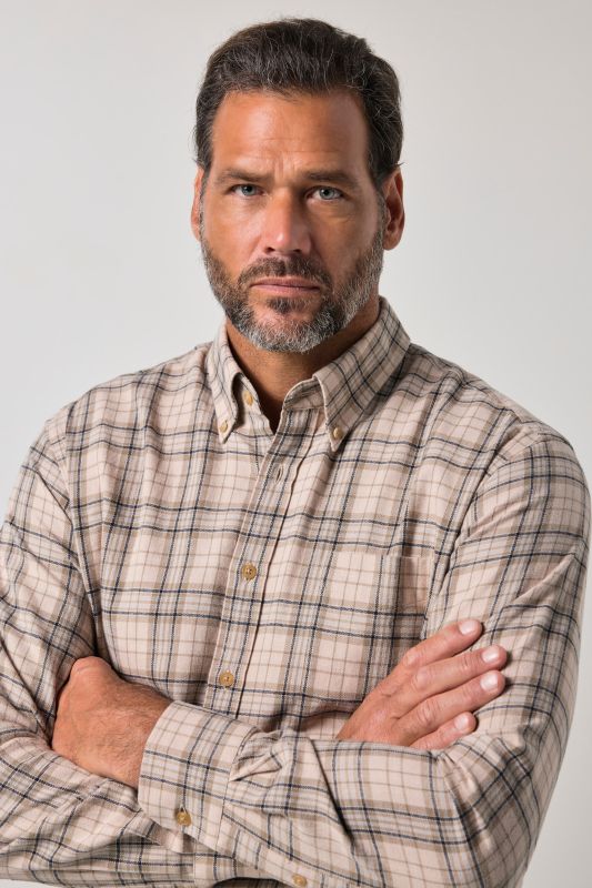 Checked flannel shirt