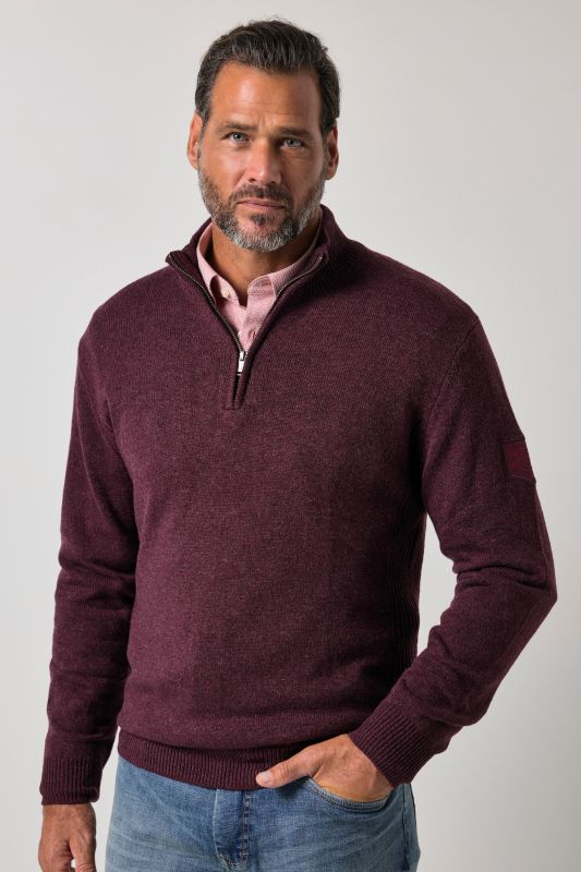 Knitted half-zip