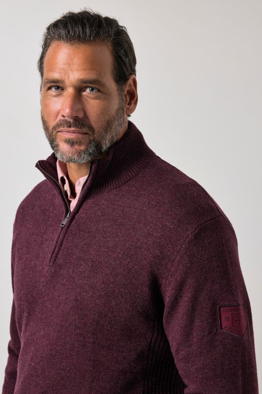 Knitted half-zip