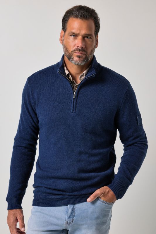 Knitted half-zip