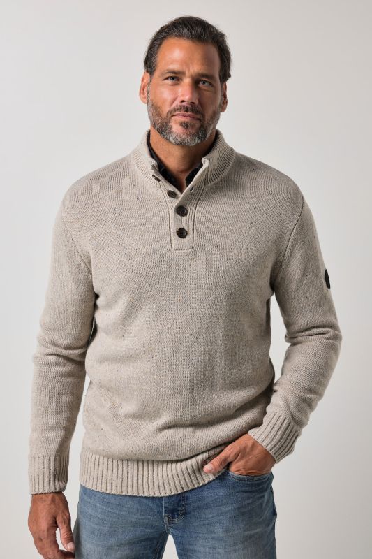 Knitted half-zip