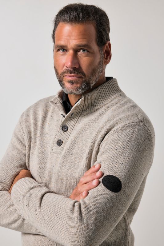 Knitted half-zip