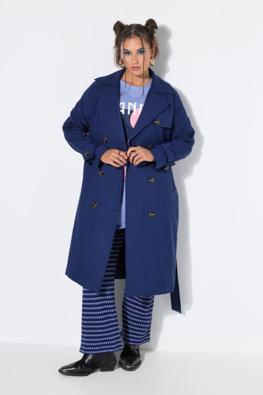 Double Breasted Fully Lined Trench Coat